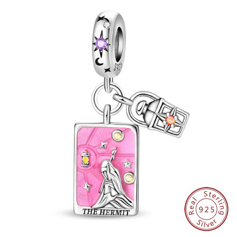 Charms Kupfer Tarotkarte Rad des Schicksals Gerechtigkeit Der Kaiser Anhänger Passend für Armbänder Halskette DIY Schmuck