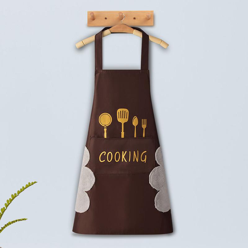 Sling Aprons Fork Wipes Kitchen Waterproof Oil Resistant Thicken Oversizeds