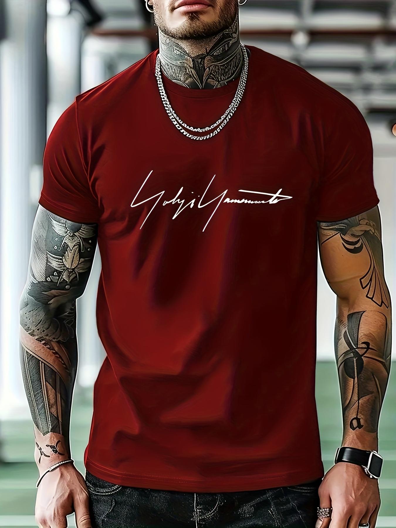 Casual Sport Tshirt with Geometric Print - Breathable Sum... M