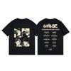 T-shirt Casual Uni à Manches Courtes pour Homme et Femme, Mode Vintage Gorillaz Groupe de Rock 2026 Tournée Montagne Graphique Streetwear Top