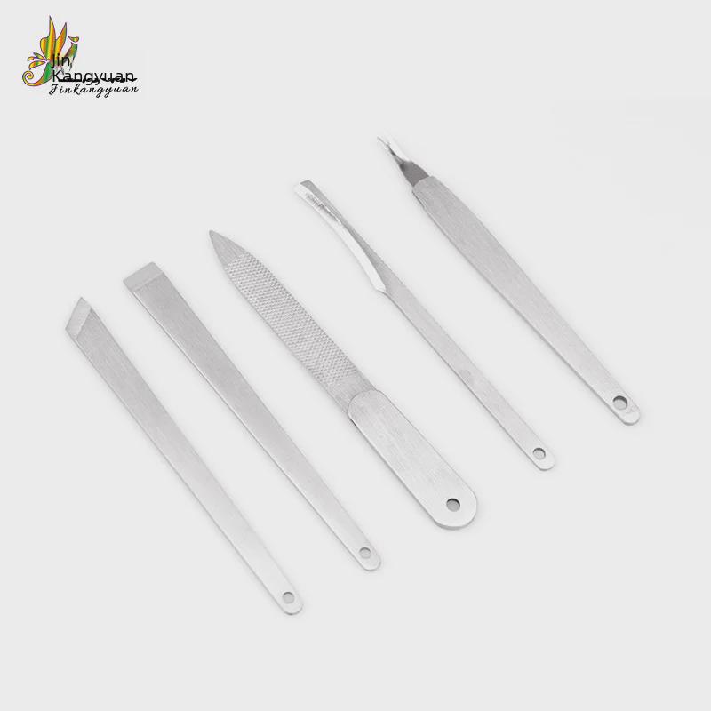 5-Piece Beauty Manicure Set: Nail File, Dead Skin Fork, Pedicure Knife, Manicure & Pedicure Tools