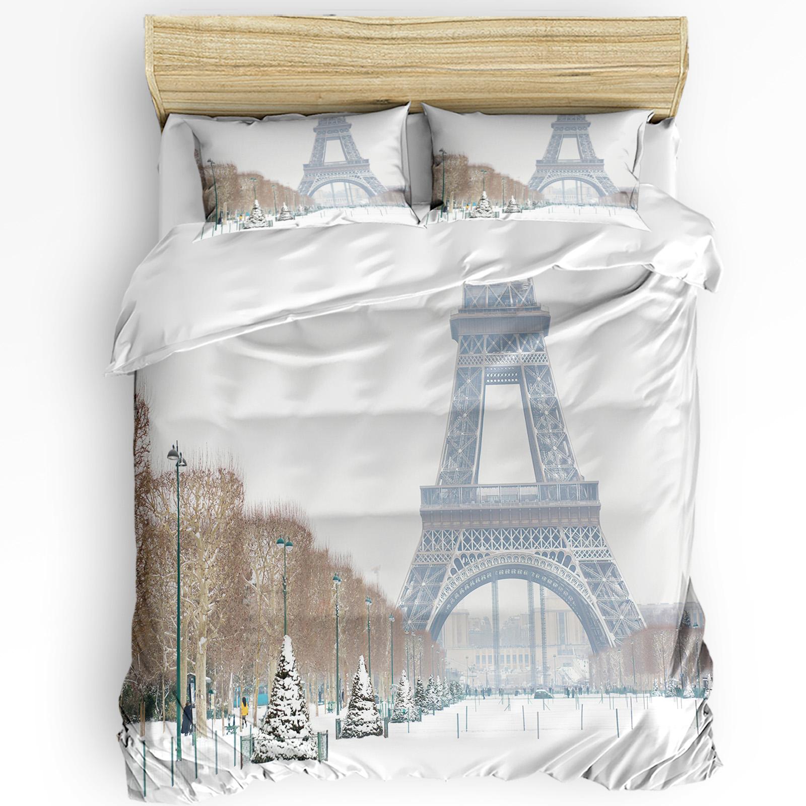 

Red Telephone Booth On The English Street 3pcs Bedding Set For Double Bed Home Textile Duvet Cover Quilt Cover Pillowcase EU single(135x200cm)