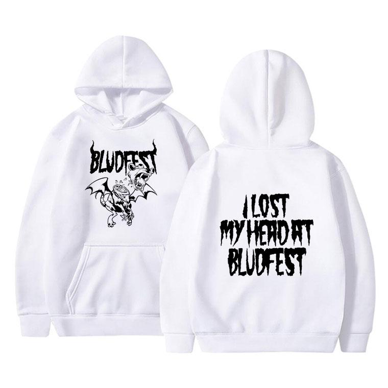 Певец Yungblud Bludfest 2025 Мерч Худи Мужчины Женщины Мода Рок Худи Свитшот Унисекс Повседневный Флис Хлопок Оверсайз Худи S