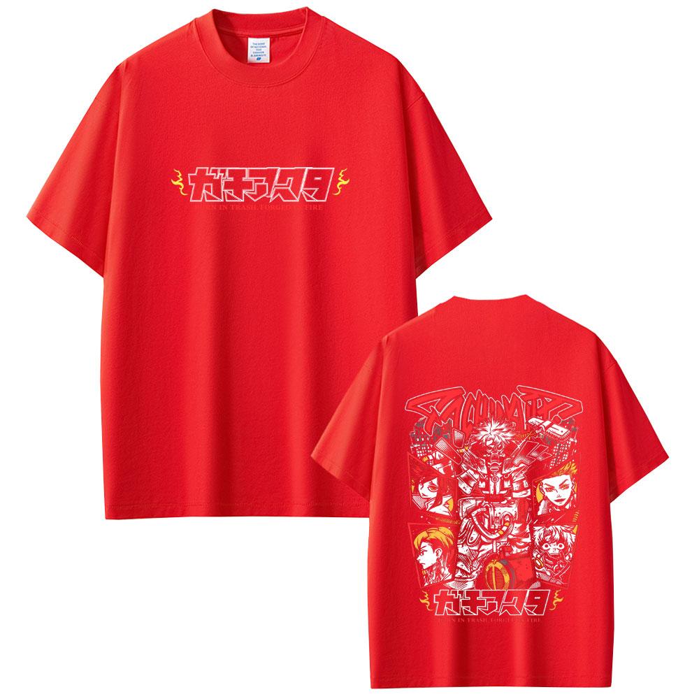 Anime Gachiakuta Ludo Merch Tshirt Unisexs Womens Casual Soft Cotton Crewneck T Shirts Unisex Cartoon Fashion Cosplay Streetwear