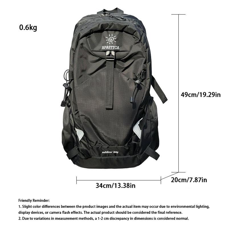 Unisex Lightweight Outdoor Hiking Backpack, Large Capacity Nylon Durable Travel Backpack, Short Distance Camping Backpack