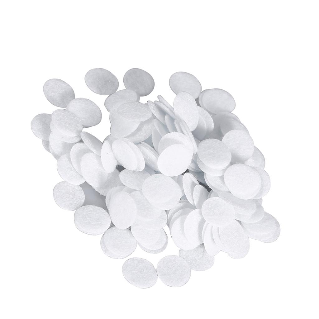 100 Stück Neue Baumwollfilter Runde Filterpads Zur Mitesserentfernung Schönheitsmaschine (15 mm)
