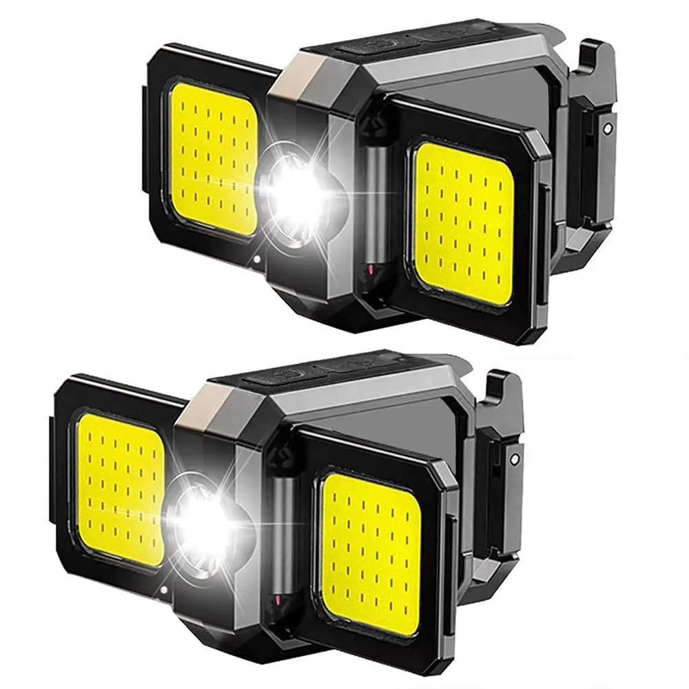 

SPAHER COB Light, Ultra-Bright Mini Light with 5 Lighting Modes, Compact and Lightweight LED Floodlight, Stepless Dimming, IP44 Waterproof, Built-in