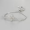 Luxury Full Zircon Rhombus Flower Bracelet Adjustable Fashion Commuter Elegant Niche Jewelry For Women Daily Wear