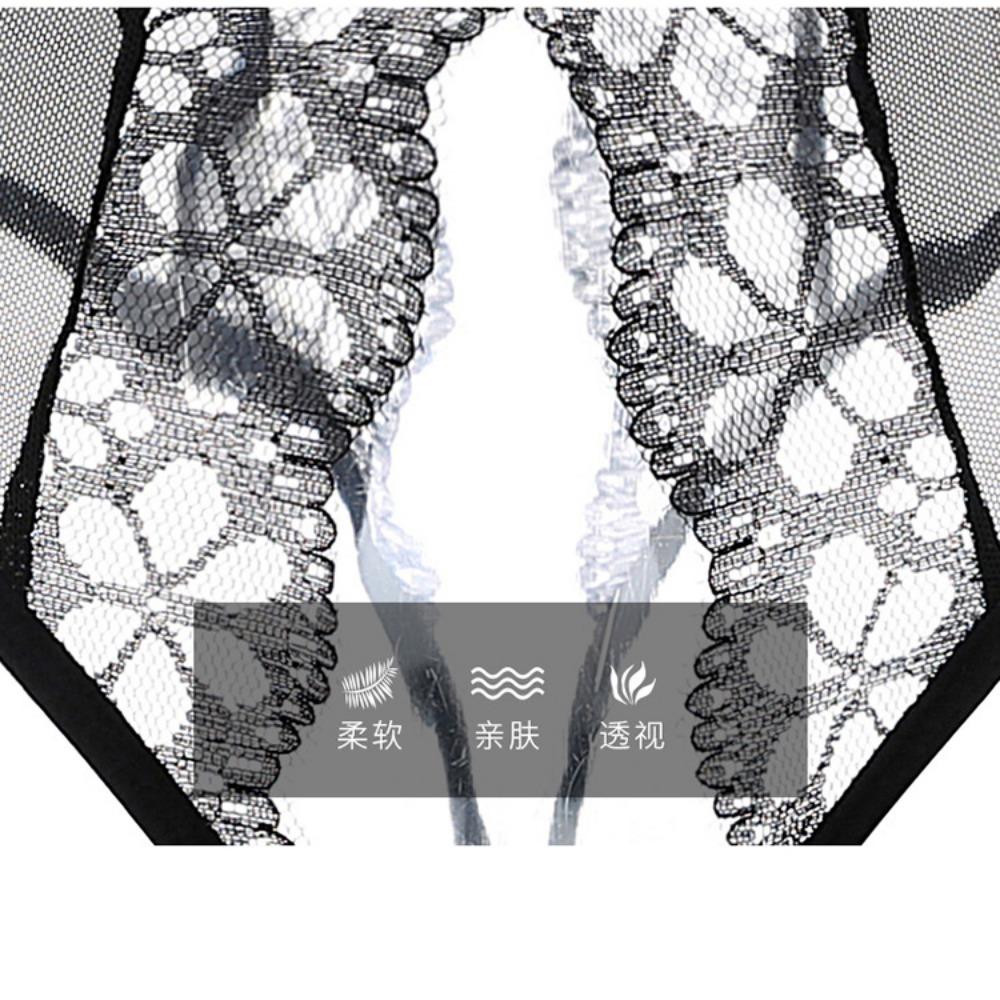 Sexy Underwear Sexy T-shaped Open Panties Thong Women's Lace Sao Low Waist Hot Open Crotch Temptation Transparent