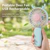 Mini USB Handheld Fan Rechargeable Portable For Student Dormitory Use ABS Material Adjustable Wind Speed