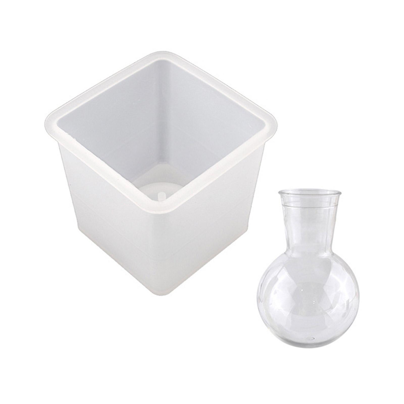 

Круглые вазы из смолы, силиконовые формы для вазы, станция для размножения растений, 2 шт., силиконовая форма для вазы для гидропоники, держатель для цветов 44