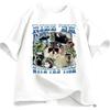 Rizz Em with The Tism Fun Dolphin Raccoon Tshirt Summer Mens Womens Casual Cotton Fashion Oversized Street Y2K Tshirt