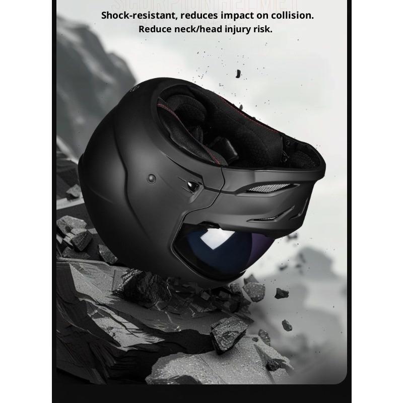 American Warrior Combination Scorpion Helmet Vintage Cruise Motorcycle Helmet Four Seasons Moped Full Helmet