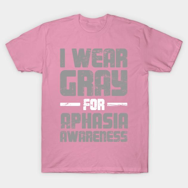 T Shirt Women Distressed Gift For Aphasia Awareness Harajuku Print Kawaii Tshirt Summer Short Sleeve Female T-Shirt Top Tee