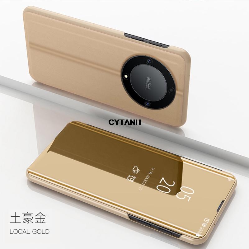 Honor X9D 5G Case Clear View Mirror Flip Stand Phone Case For Huawei Honor X 9 D X70 Shockproof Back Cover Foreign version shell