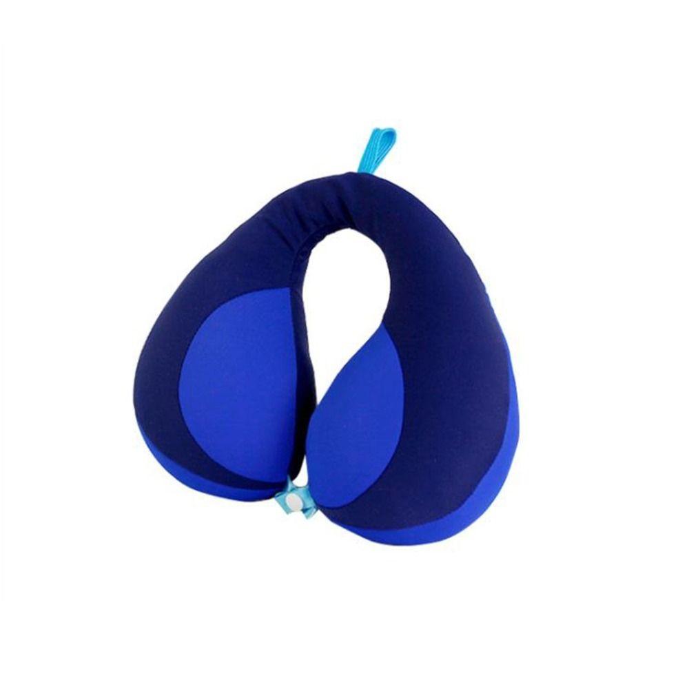 

Portable Sleeping Children Neck Pillow Contrast Color Splicing U-shaped Pillows Safety Seat Pillow синий
