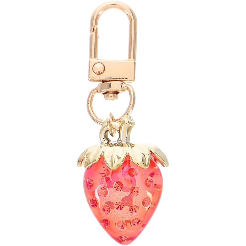 

[CALLARON] strawberry key ring cute high school student strawberry key ring bag charm wallet ornament accessories present