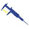 1Pc Mini Sliding Vernier Caliper Plastic Measure Ruler Gauge Double Scale 80Mm
