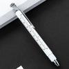Portable Metal Multi Tool Pen 7-in-1 With Bottle Opener Screwdriver Ruler Ballpoint Pen Capacitive Pen Outdoor Tool Pen