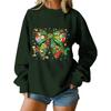 Women's Loose Comfortable Casual Fashionable Character Printing Round Neck Long Sleeved Sweatshirt