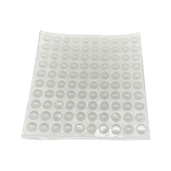 36/40/64/100 Peças Adesivos de Teclado de Silicone para Unhas Longas Transparentes Adesivo para Digitação para Nail Art Mulheres Teclado Elevado Bolhas Capas para Teclado de Laptop PC
