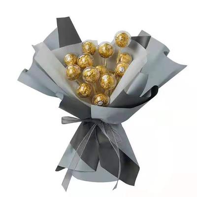 Boîte à chocolat transparente, doublure de truffe, fleur, boîte à bonbons, Bouquet boule de chocolat, 50 pièces