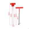 7 Pieces Tire Inflation Component Stem Installation Kit THandle Tool