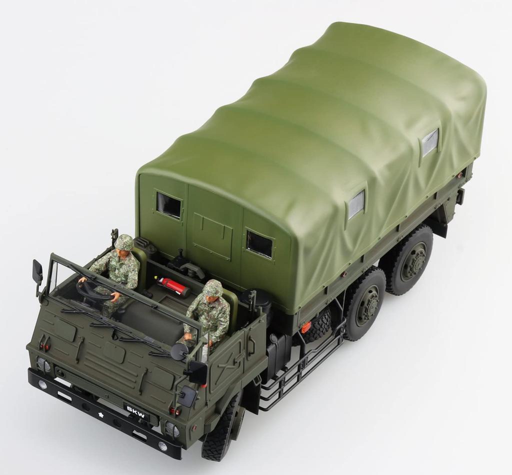 Aoshima Bunka Kyozai Military Model Kit Series Japan Forces Type 73 Heavy Truck Plastic Model 1/35 No. 2 Self-Defense (SKW-464)