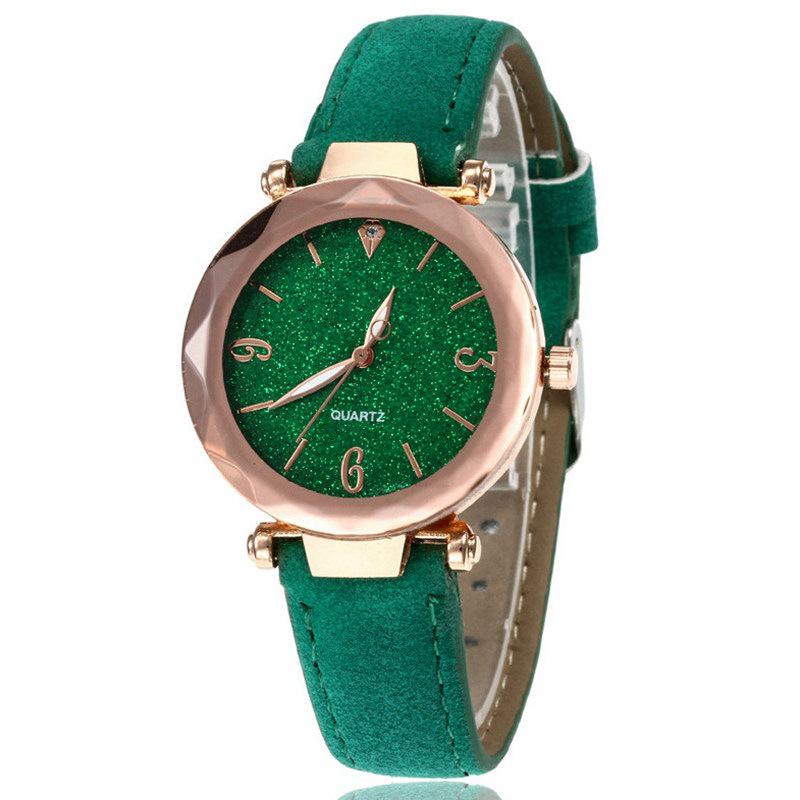 Women's Fashion Quartz Watch with Leather Strap - Trendy Simple Design
