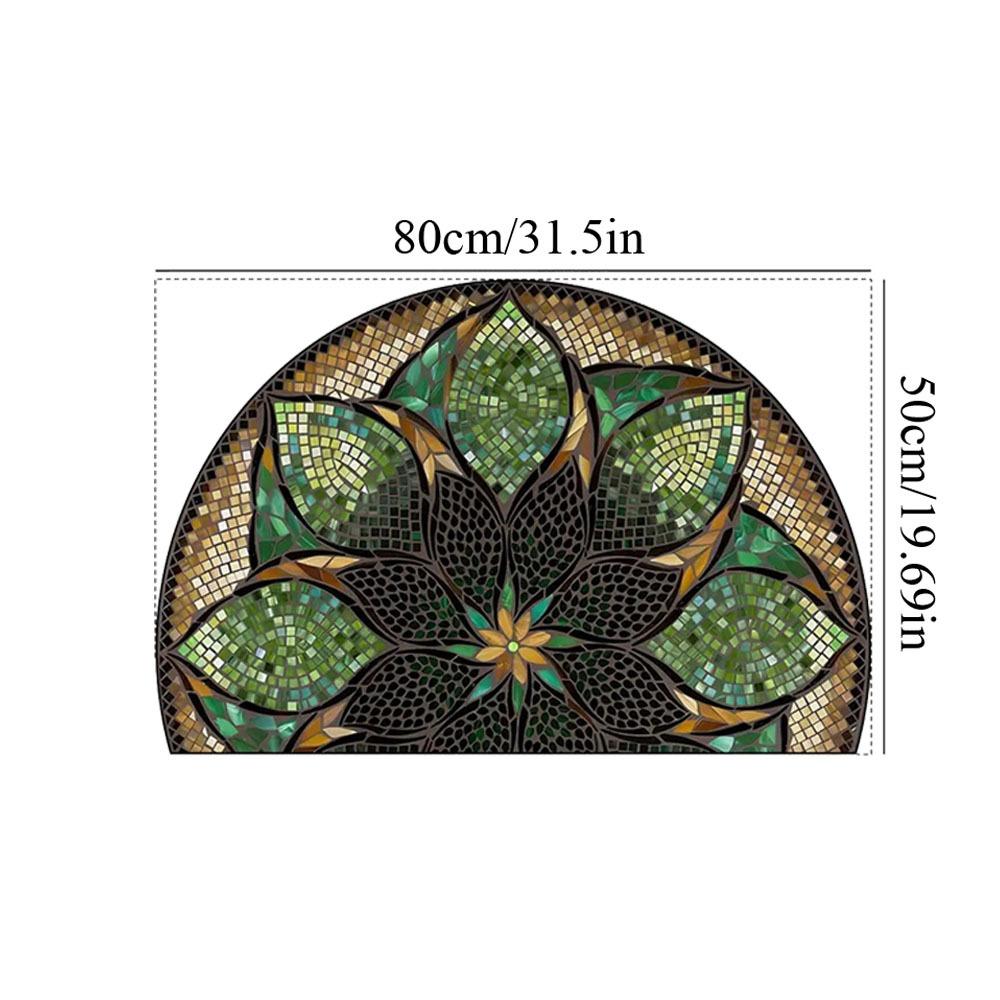 New Non Slip Semi-Circular Carpet Washable Wear-resistant Entrance Door Mat Doormat Bathroom Entrance