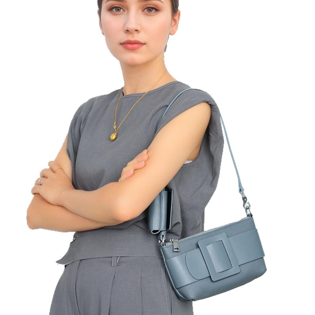 New Commuter Style Rodeobag Crossbody Leather Shoulder Bag Women's Bag Large Capacity Premium Underarm Bag