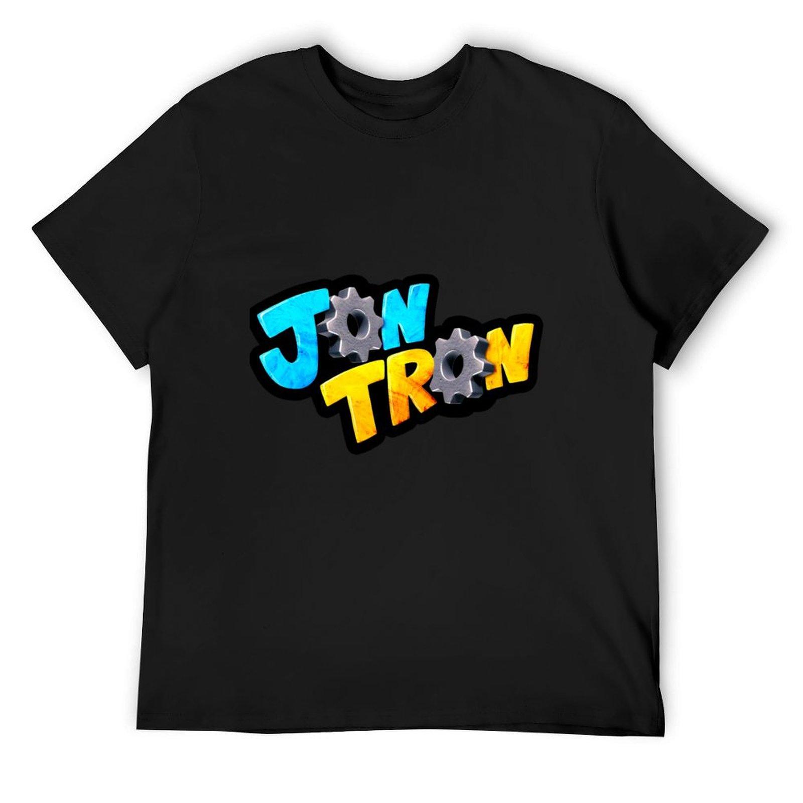 

jontron logo T-Shirt customs korean fashion Blouse plus sizes mens champion t shirts 4XL