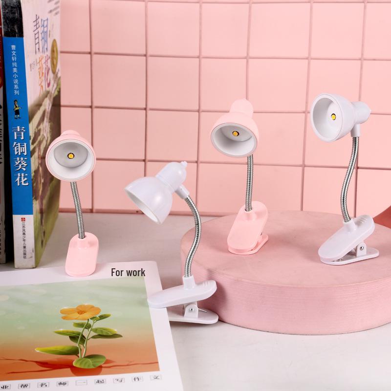 Chic Mini Desk Lamp - Stylish Eye Protection Clip Light for Dorm & Bedside
