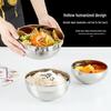 Yujia 316 Stainless Steel Double-Layer Heat-Insulated Bowl