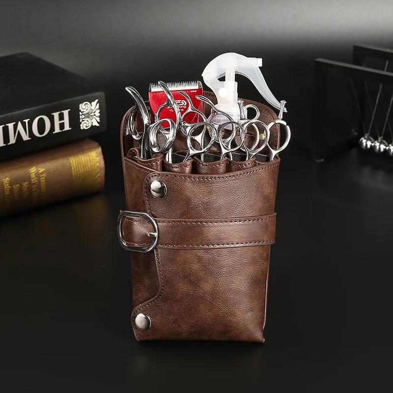Professional Barber Hair Scissors Bag Hairdressing Tools Scissors Kit Bags Hairdressing Barber Scissor Holster Bag