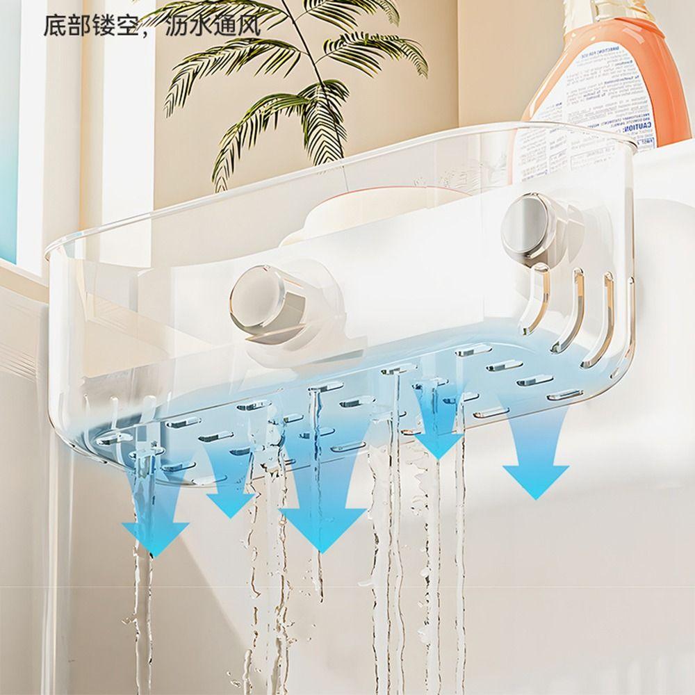 Hollowed Suction Cup Sponge Holder Detachable Kitchen Sink Organizer  Cleaning Supplies Storage