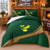 Printed 3Pcs Bedding Set Norwich City Football Pattern Bed Sheet Pillowcase For Bedroom Decor