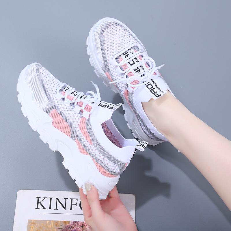 Dicke Sohle Damen Freizeitsneakers zum Einkaufen und Laufen - Neue Mode Studenten Schuhe von TEMU