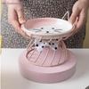 {MXX} Ceramic Raised Pet Bowl Food Water Bowls And Rack For Cats Dogs Outdoor Feeding Drinking Accessories Doggie Cat Stand Bowl