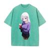 Anime Re ZERO Starting Life In Another World Emilia Clothing Men Women Tshirts Washed Cotton Tee Retro T-shirt Harajuku T Shirt