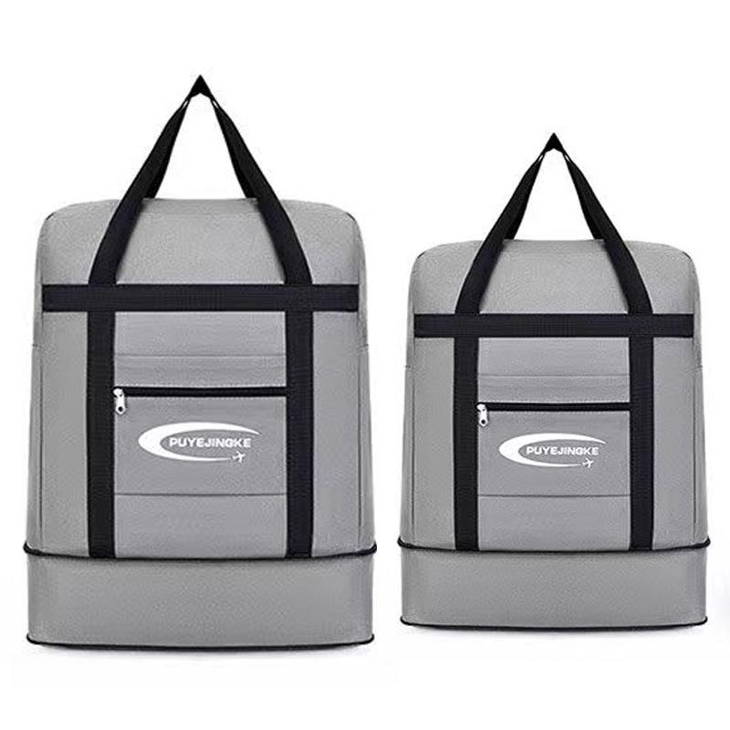 Convertible Canvas Handbag: Foldable, Double-Backed, Large Capacity for School and Travel