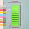 200-3200Sheets Waterproof Sticky Notes, Monochromatic, Plastic Memo Pad with Ruler for School, Office, Student Stationery