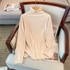 Plus-Size Women's Thermal Fleece Base Layer with Half-High Collar
