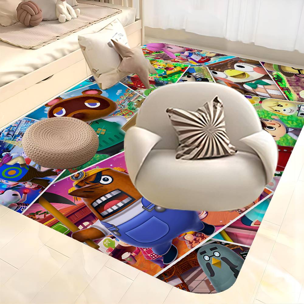 A-Animal Classic C-Crossing Game Door Mat Washable Non-Slip Living Room Sofa Chairs Area Mat Kitchen Doormat Area Rug