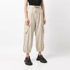 Y-3 Wool Blend High-Waisted Tie Waist Cargo Pants Women Pants Khaki HB6341