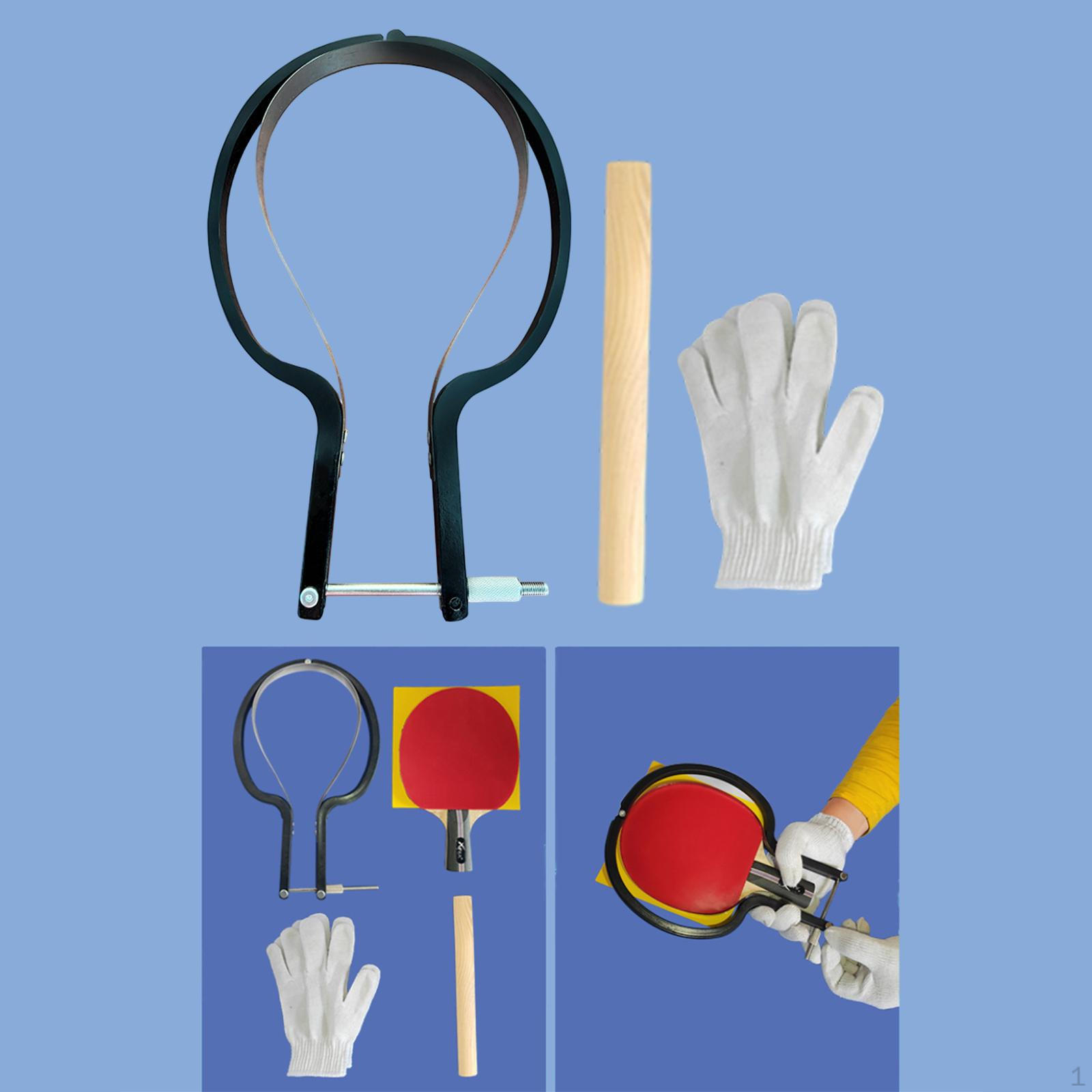 

Table Tennis Cutter Black Fits All Racket Curves with Gloves Convenient Ping Pong Essential