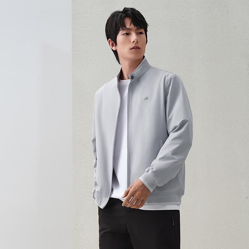 Stand Up Collar Jacket for Spring and Summer, Crisp, Fresh, Casual, Comfortable, Windproof Jacket for Men