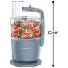 Robot multifonction KENWOOD FDP22.000GY - 1 vitesse + Pulse - 650W - Bol 1,3L + accessoires