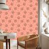 Wallpaper Small Coral and Orange Flowers for Living Room and Bedroom 50x1000