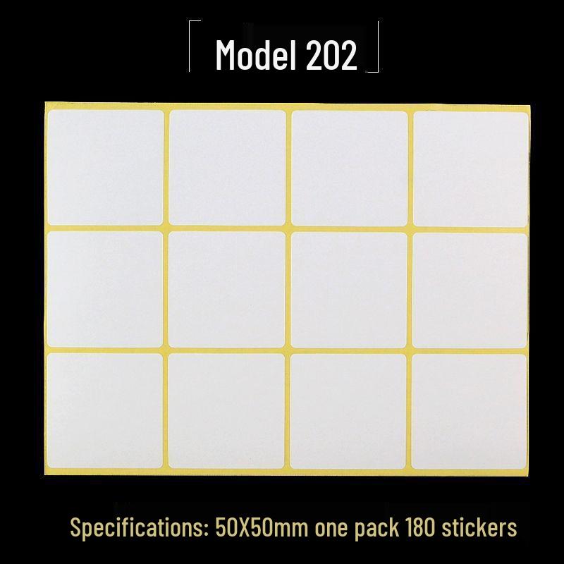 A5 Adhesive Matte White Label Stickers - Printable, Writable, Removable Name Tags